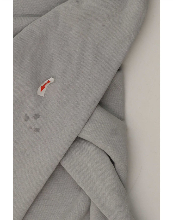 Ανδρικό γραφικό φούτερ Nike Jumper με μεγάλο γκρι χρώμα, βαμβακερό