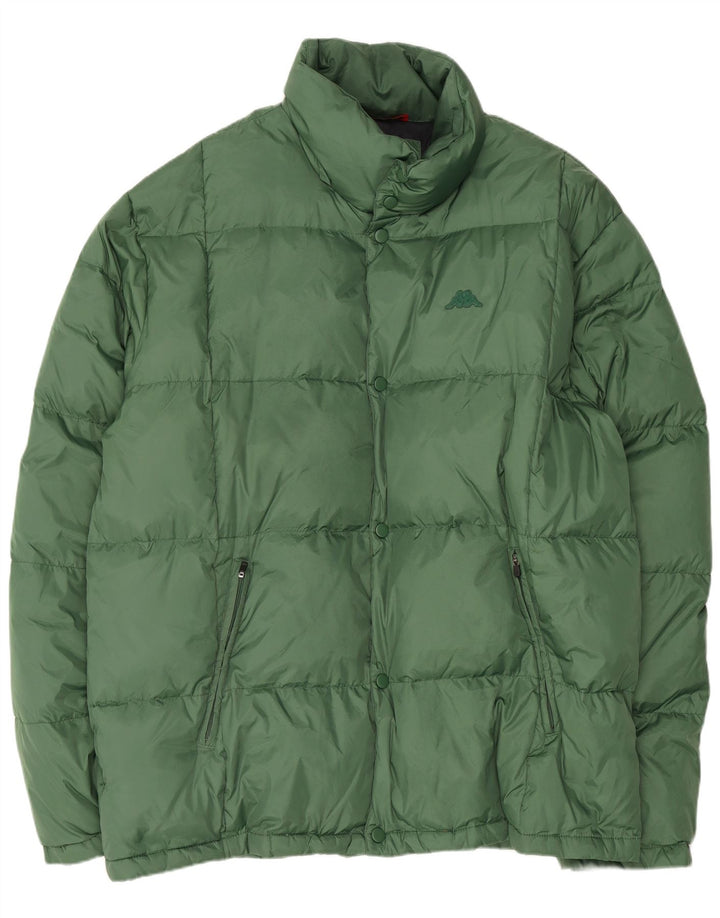 Kappa Ανδρικό μπουφάν με επένδυση UK 46 3XL Green Polyamide