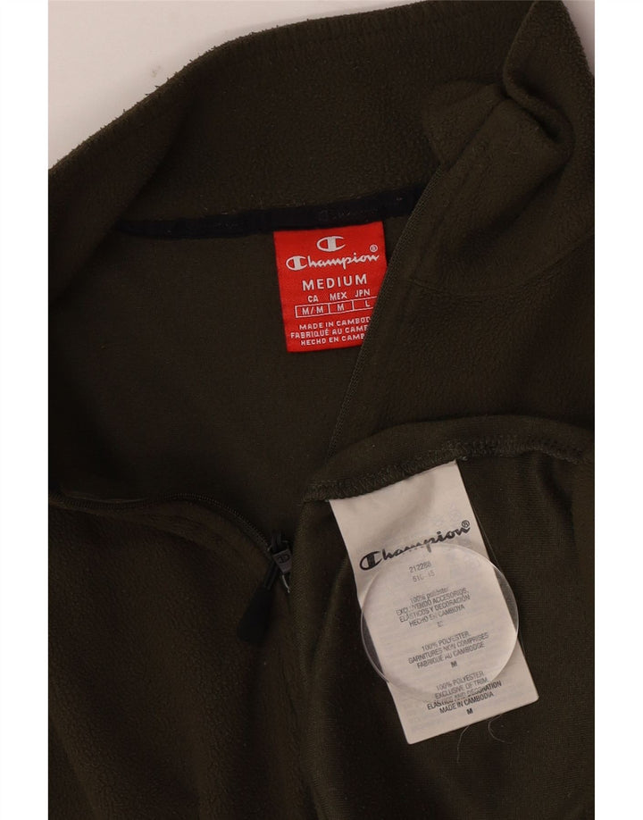 CHAMPION Ανδρικό φερμουάρ Fleece Jumper Medium Khaki Polyester