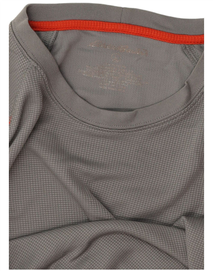 EDDIE BAUER Ανδρικό T-Shirt Top Large Grey Colourblock Polyester