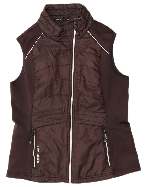 Michael Kors Γυναικεία Αμάνικη αθλητική φόρμα Top Jacket UK 14 Medium Black