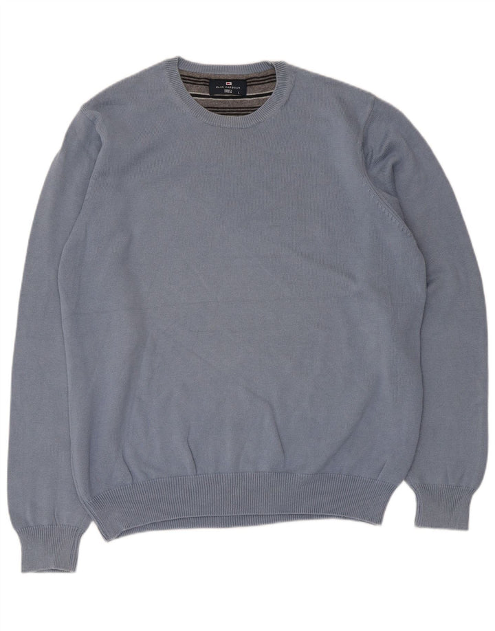 Ανδρικό πουλόβερ Marks & Spencer Blue Harbour Crew Neck Jumper από μεγάλο βαμβάκι