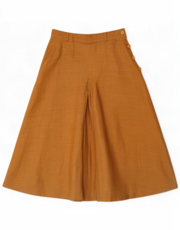 Vintage Womens Culottes Capri Trousers W24 L16 Brown