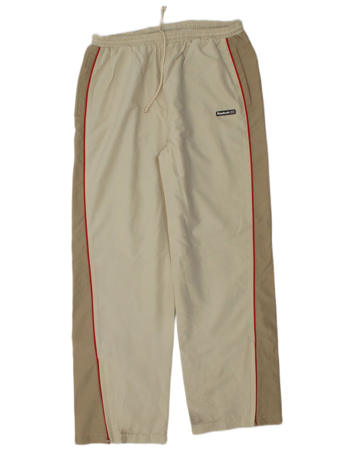 Γυναικεία αθλητική φόρμα REEBOK Παντελόνι UK 14 Μεγάλο Μπεζ Χρώμα Πολυεστέρας