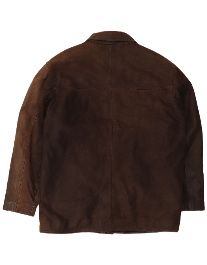 Marlboro Classics Ανδρικό δερμάτινο μπουφάν UK 40 Large Brown Classic