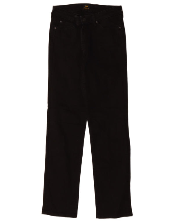 Lee Womens Marion Straight Jeans W29 L28 Μαύρο βαμβακερό