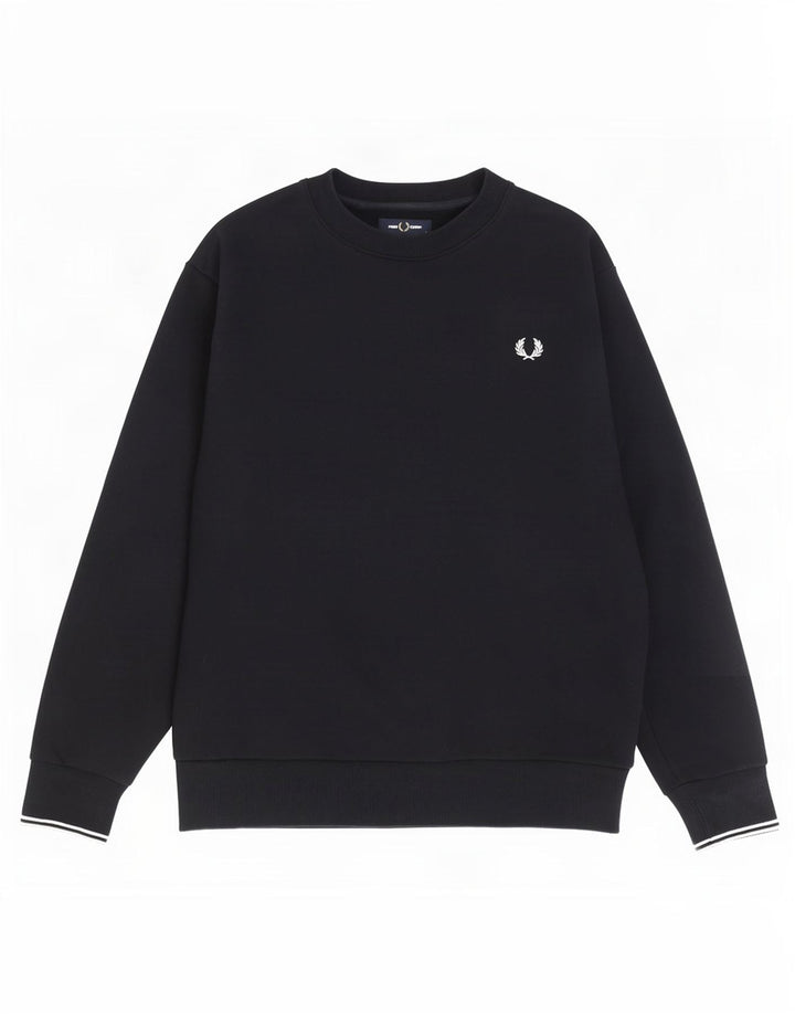 Fred Perry Ανδρικό Φούτερ Jumper Μεγάλο Ναυτικό Βαμβακερό