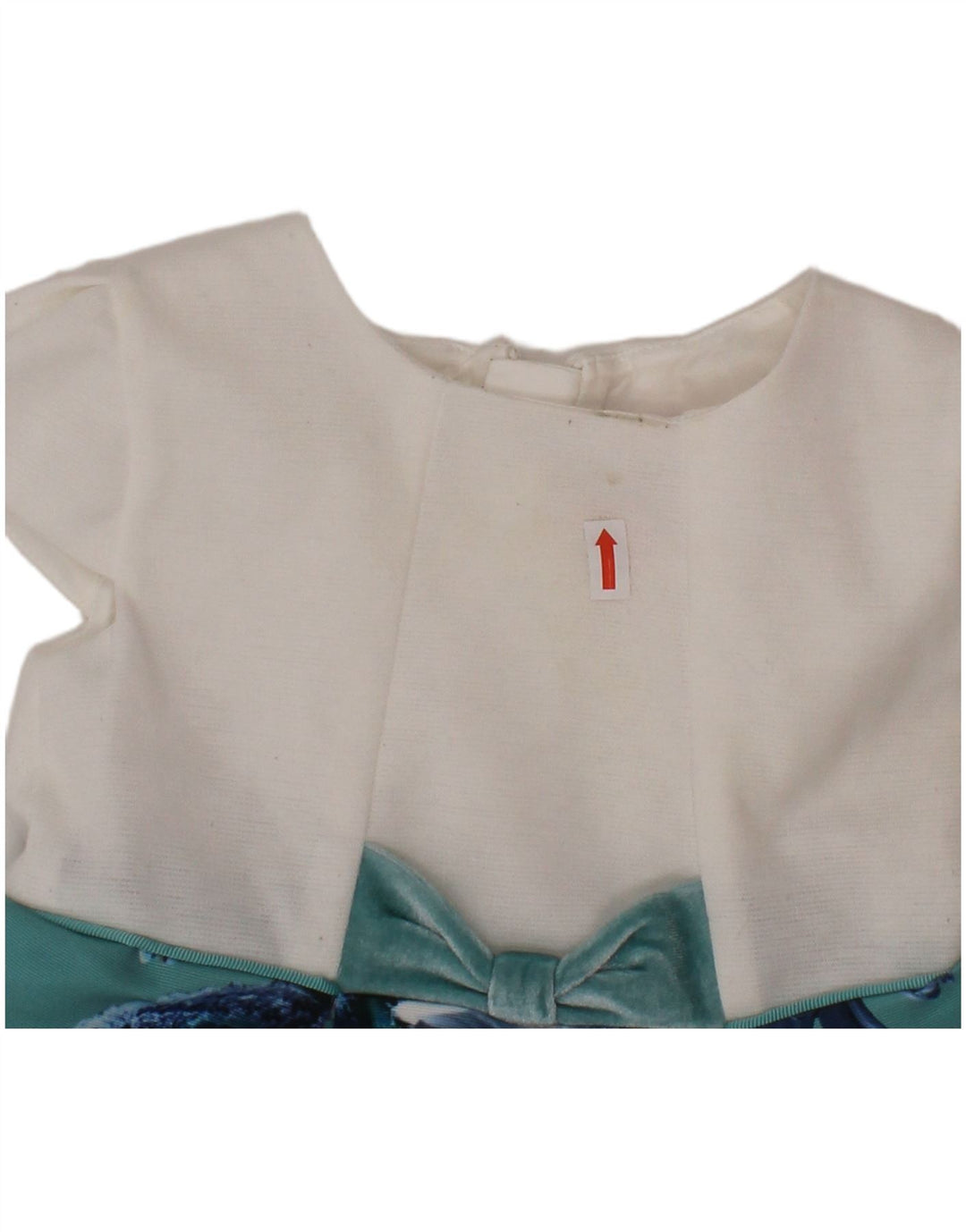 TED BAKER Baby Girls A-Line φόρεμα 9-12 μηνών Λευκός φλοράλ πολυεστέρας