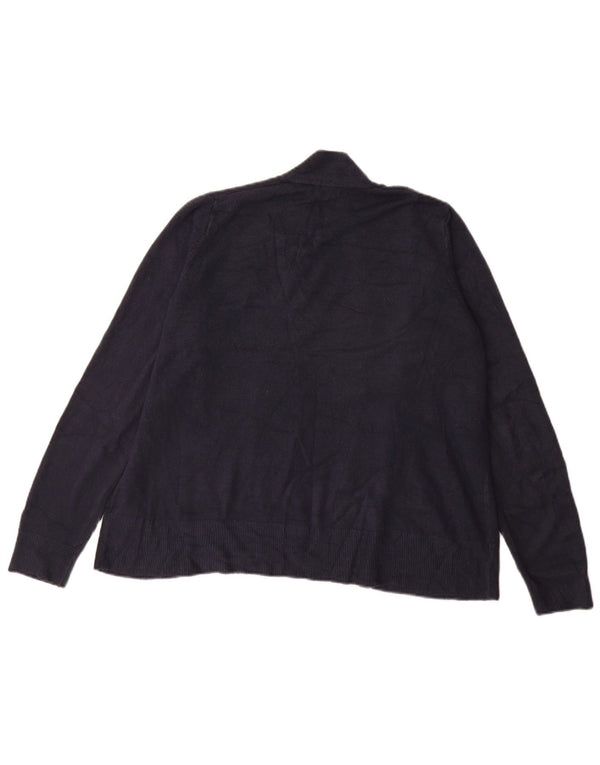 Marks & Spencer Γυναικεία ανοιχτή ζακέτα UK 16 Large Navy Blue Acrylic
