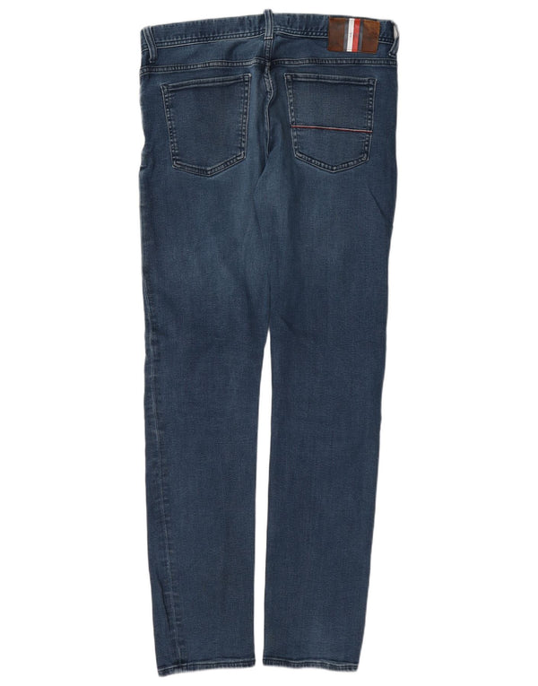 Tommy Hilfiger Womens Bleecker Slim Jeans W32 L34 Blue Cotton