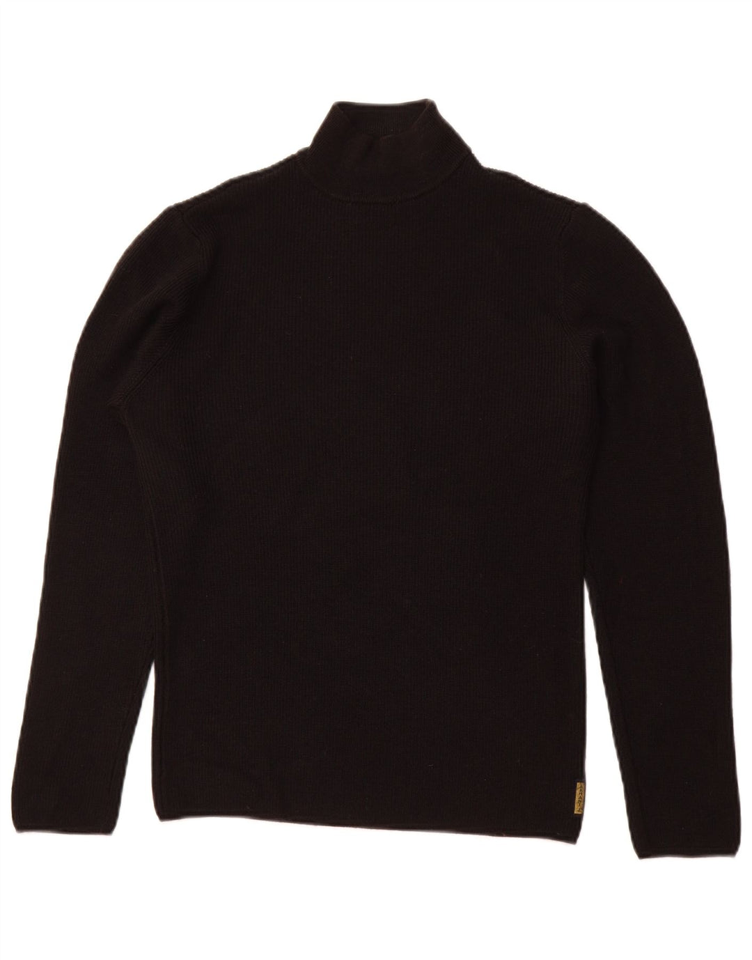 ARMANI JEANS Ανδρικό πουλόβερ με λαιμό χελώνα, μεσαίο μαύρο μαλλί