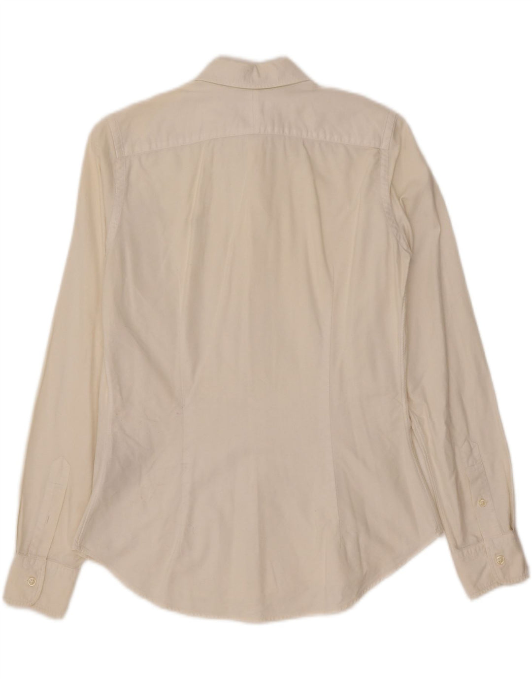 RALPH LAUREN Womens Shirt US 6 Medium White Cotton