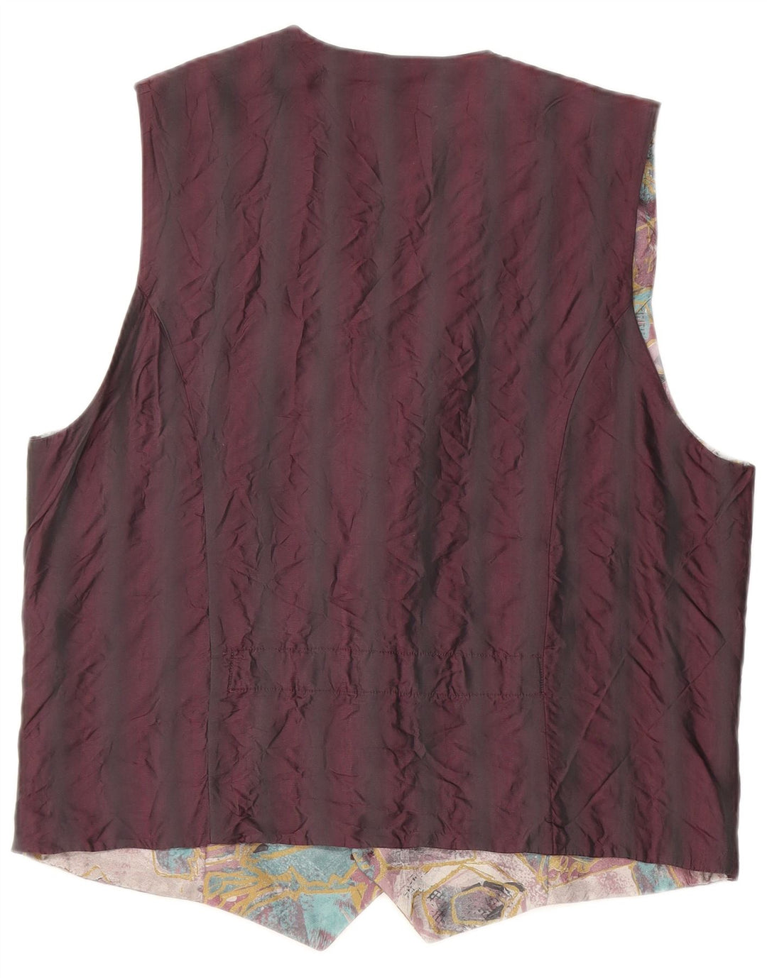 Vintage ανδρικό γιλέκο με αφηρημένο σχέδιο μεσαίο πολύχρωμο