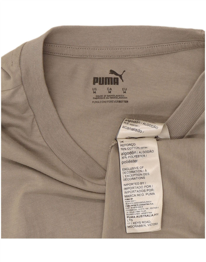 Ανδρικό γραφικό μπλουζάκι Puma, μεσαίο γκρι βαμβακερό