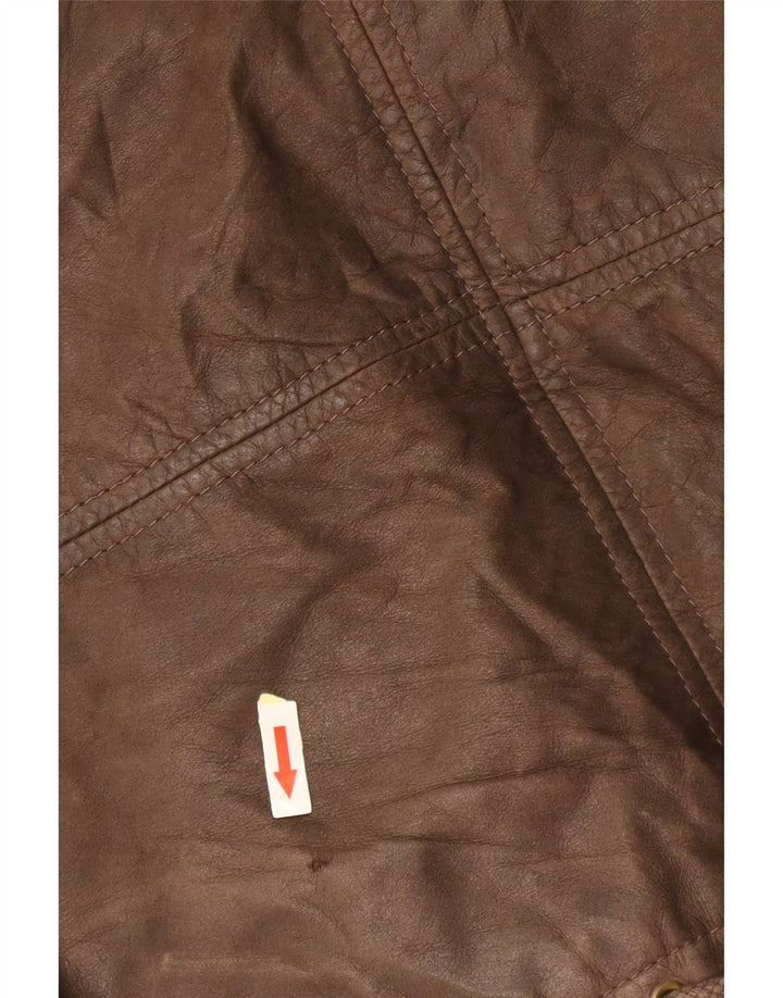 Ανδρικό δερμάτινο μπουφάν CONBIPEL UK 40 Large Brown Δερμάτινο