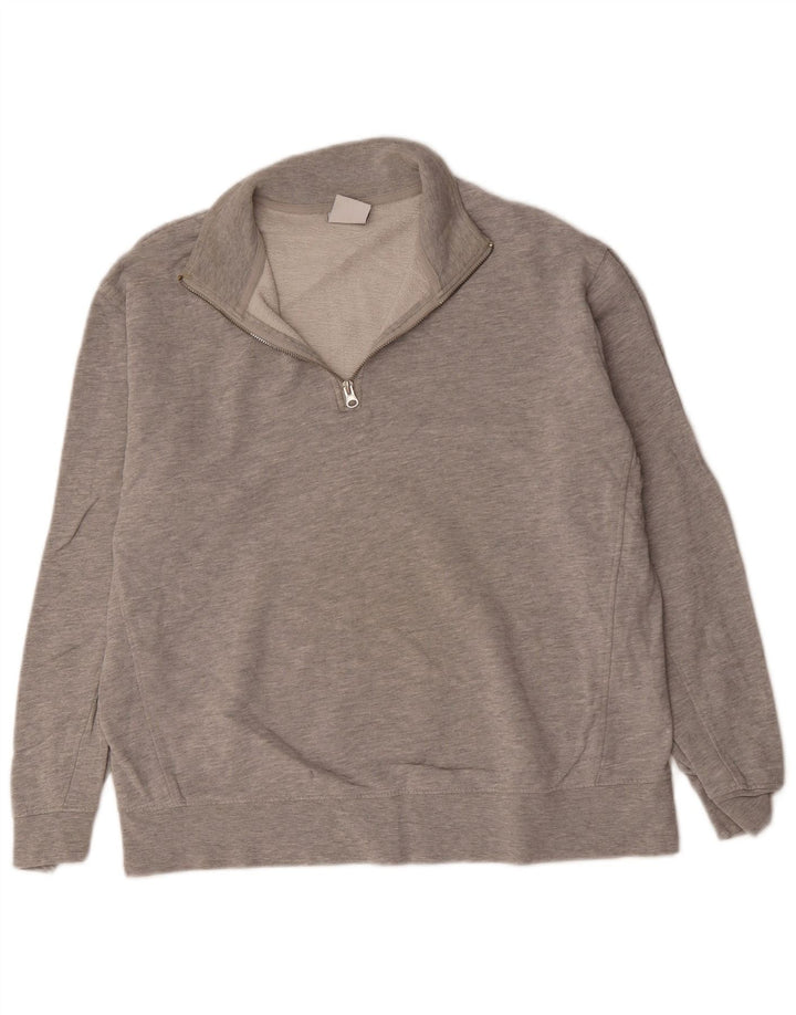 Ανδρικό φούτερ Zara με φερμουάρ Jumper Large Grey