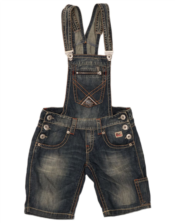 ROY ROGERS Γυναικείο τζιν σορτς Dungarees IT 41 Small W27 Μπλε βαμβακερό