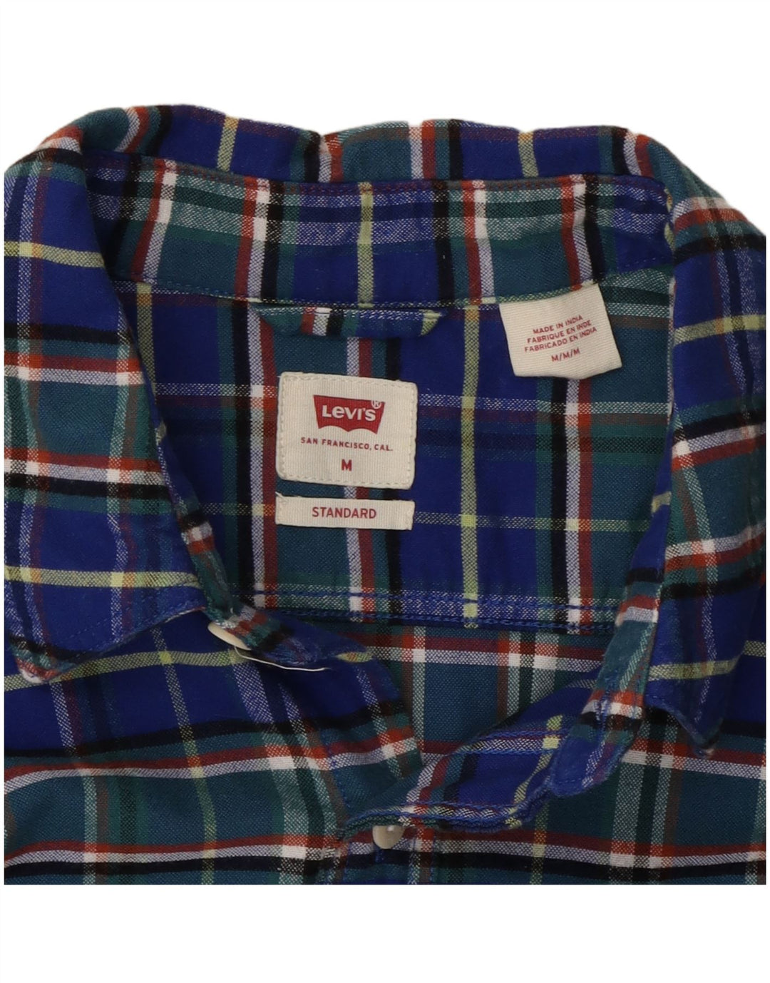 Ανδρικό φανελένιο πουκάμισο LEVI'S Standard Fit, μεσαίο πολύχρωμο βαμβακερό