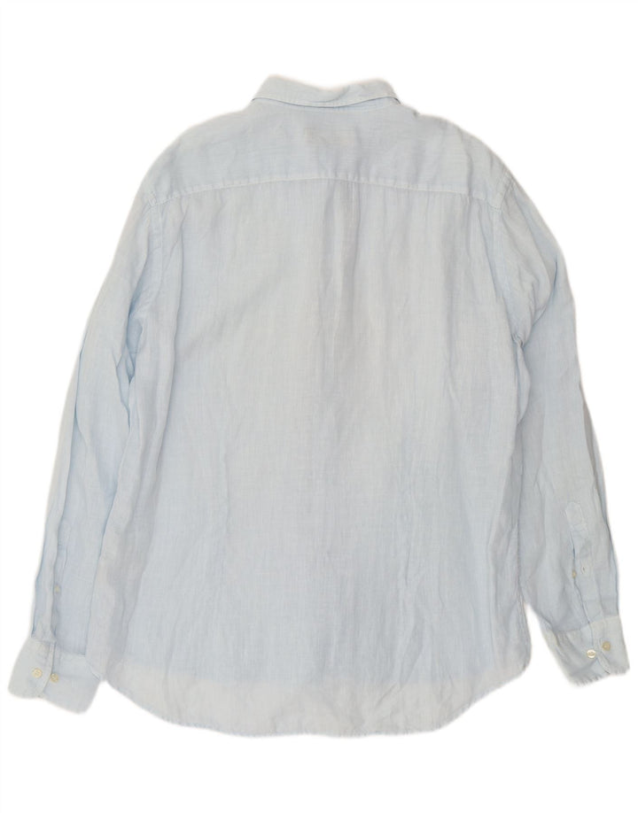 Fred Perry Ανδρικό πουκάμισο 2XL Μπλε Λινό