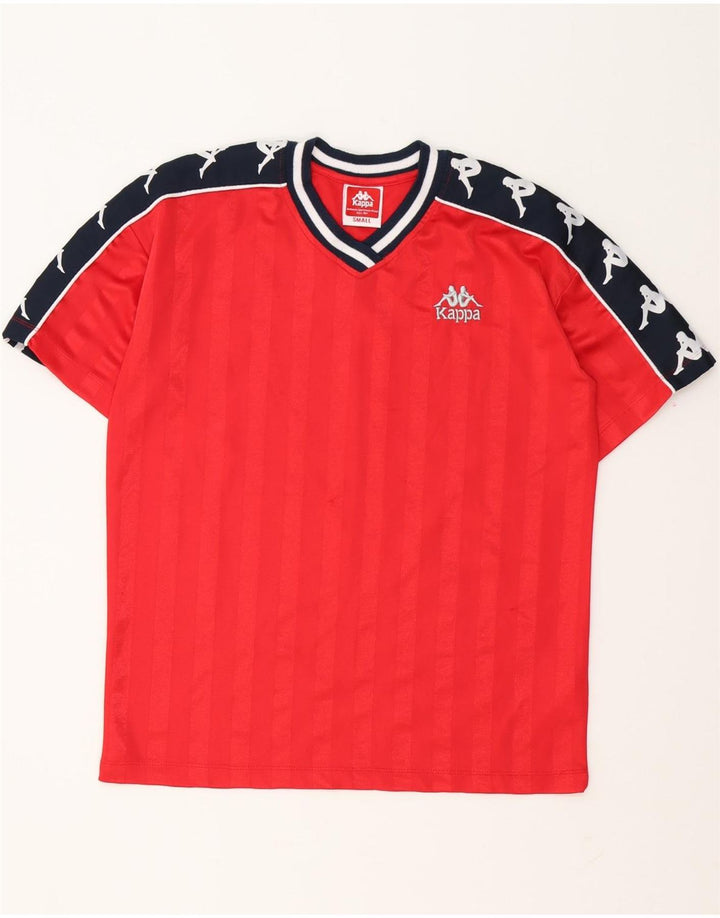 Ανδρικό γραφικό T-Shirt KAPPA Top Small Red Colourblock