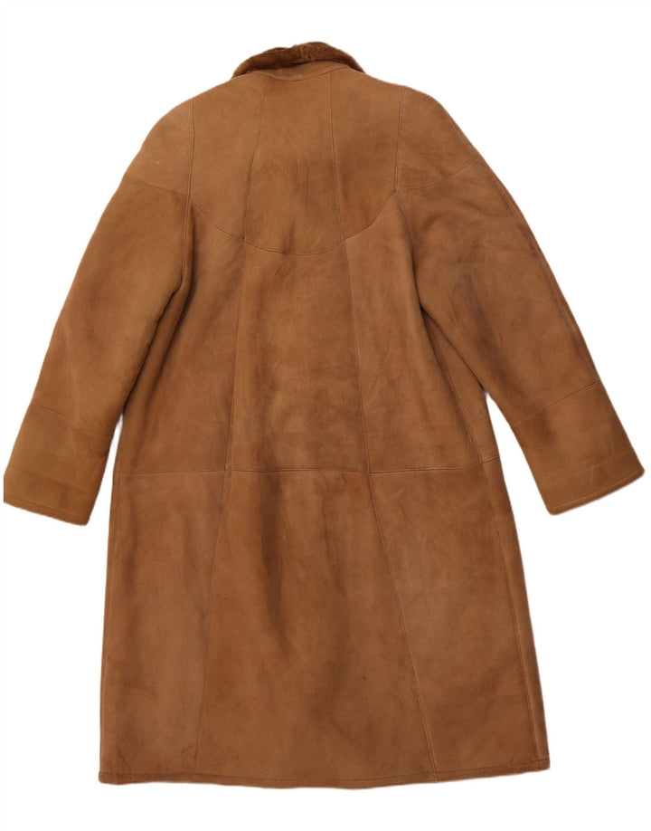 Γυναικείο παλτό VINTAGE Shearling IT 52 2XL Καφέ Shearling