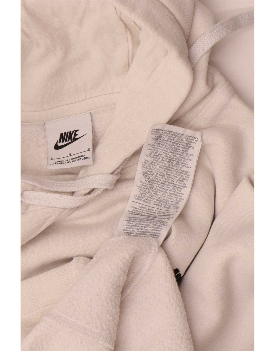 Ανδρικό φούτερ Nike, μεγάλο λευκό βαμβακερό