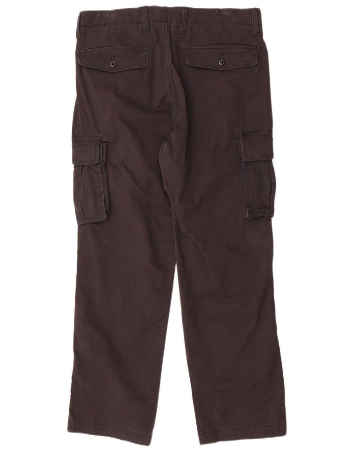 Ανδρικό παντελόνι Gap Straight Cargo W32 L30 Μαύρο βαμβακερό