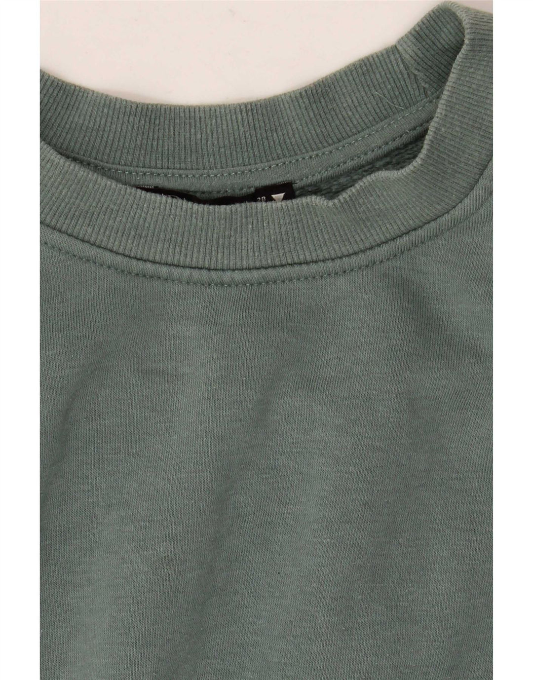 Zara Γυναικεία φούτερ Crop Oversized Jumper UK 14 Μεσαίο πράσινο βαμβακερό