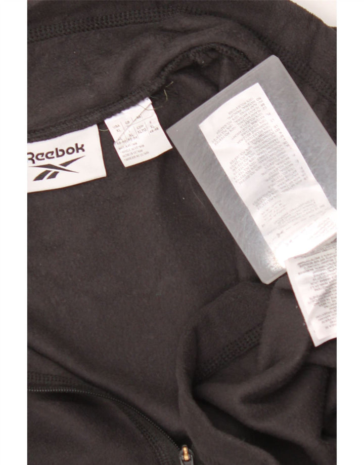 REEBOK Ανδρικό φερμουάρ Fleece Jumper XL Μαύρο Πολυεστέρας