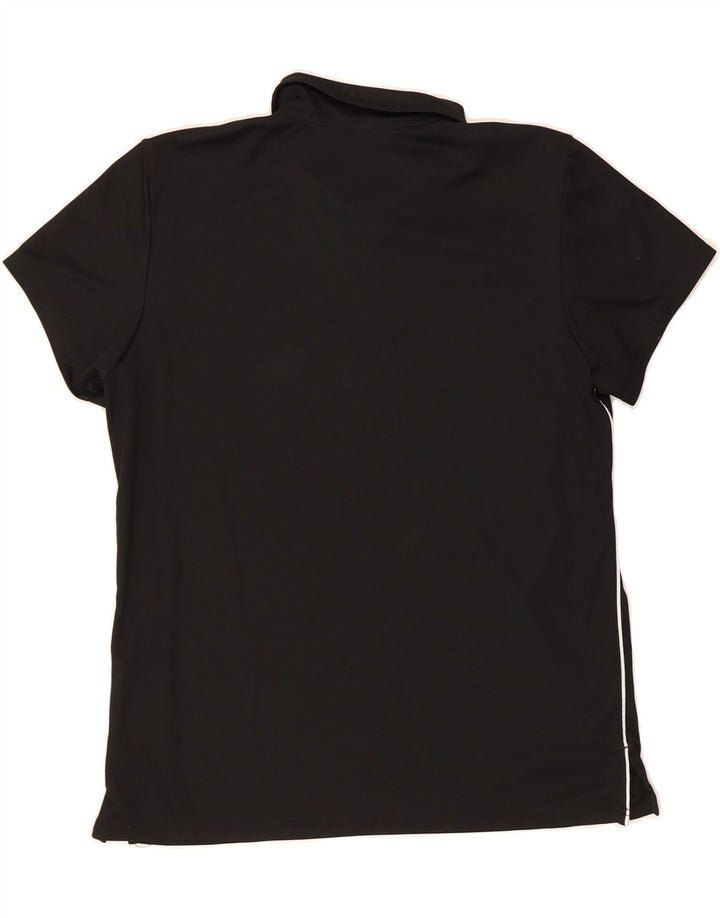 ADIDAS Mens Aeroready Polo Shirt Large Black Polyester Vintage Adidas and Second-Hand Adidas from Messina Hembry 