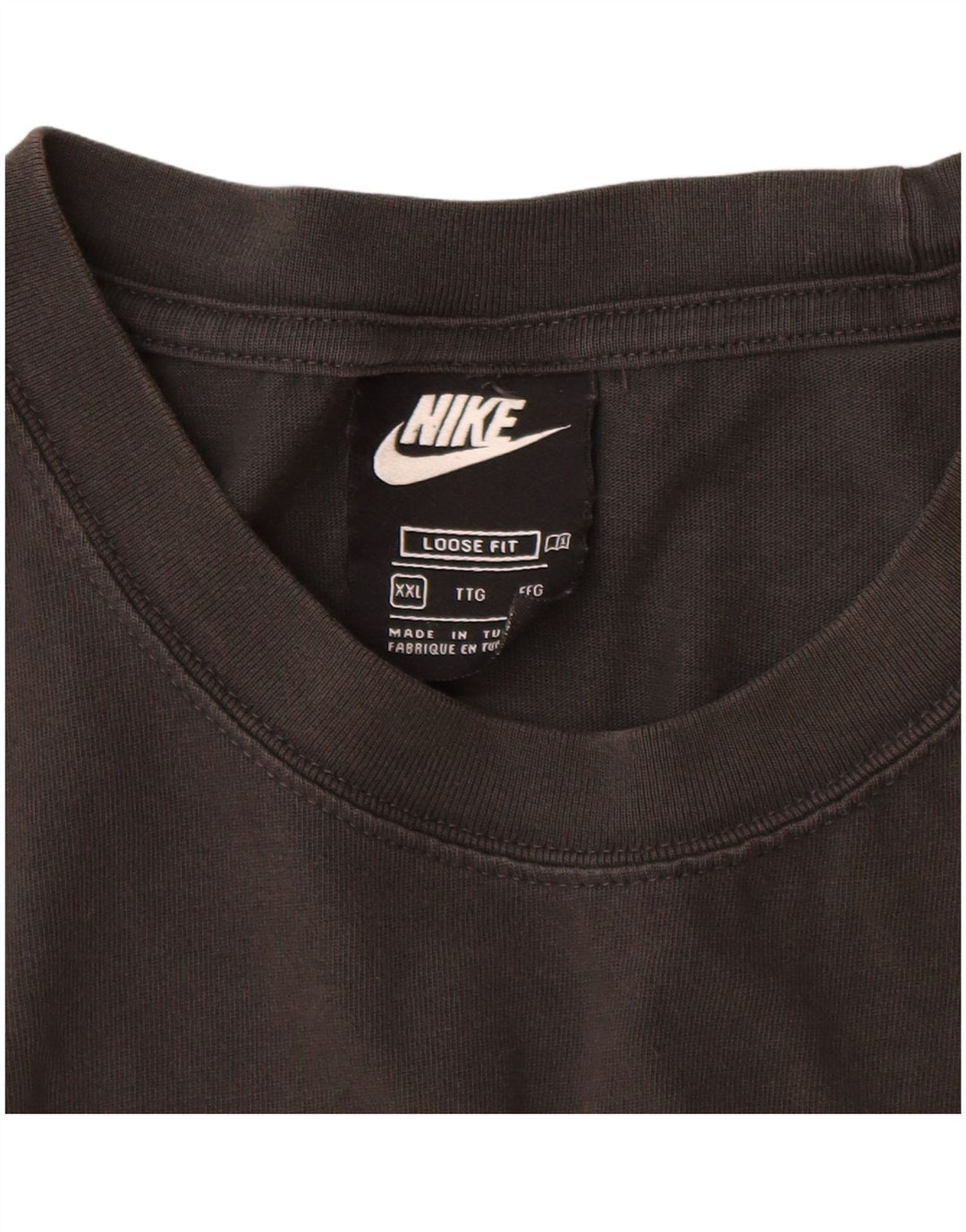 Ανδρικό γραφικό μπλουζάκι NIKE Loose Fit Top 2XL μαύρο βαμβακερό