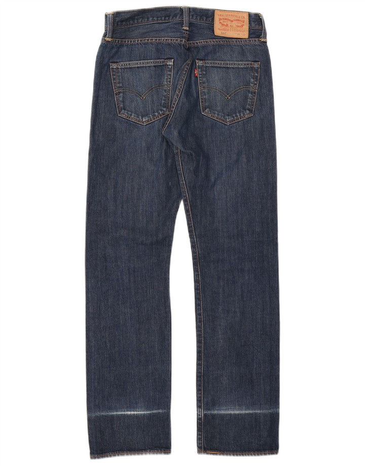 LEVI'S Ανδρικό τζιν 501 ίσιο W30 L32 Navy Blue Cotton