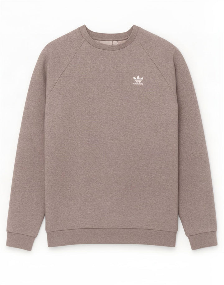 Ανδρικό φούτερ Adidas Jumper από μεσαίο γκρι βαμβακερό φούτερ
