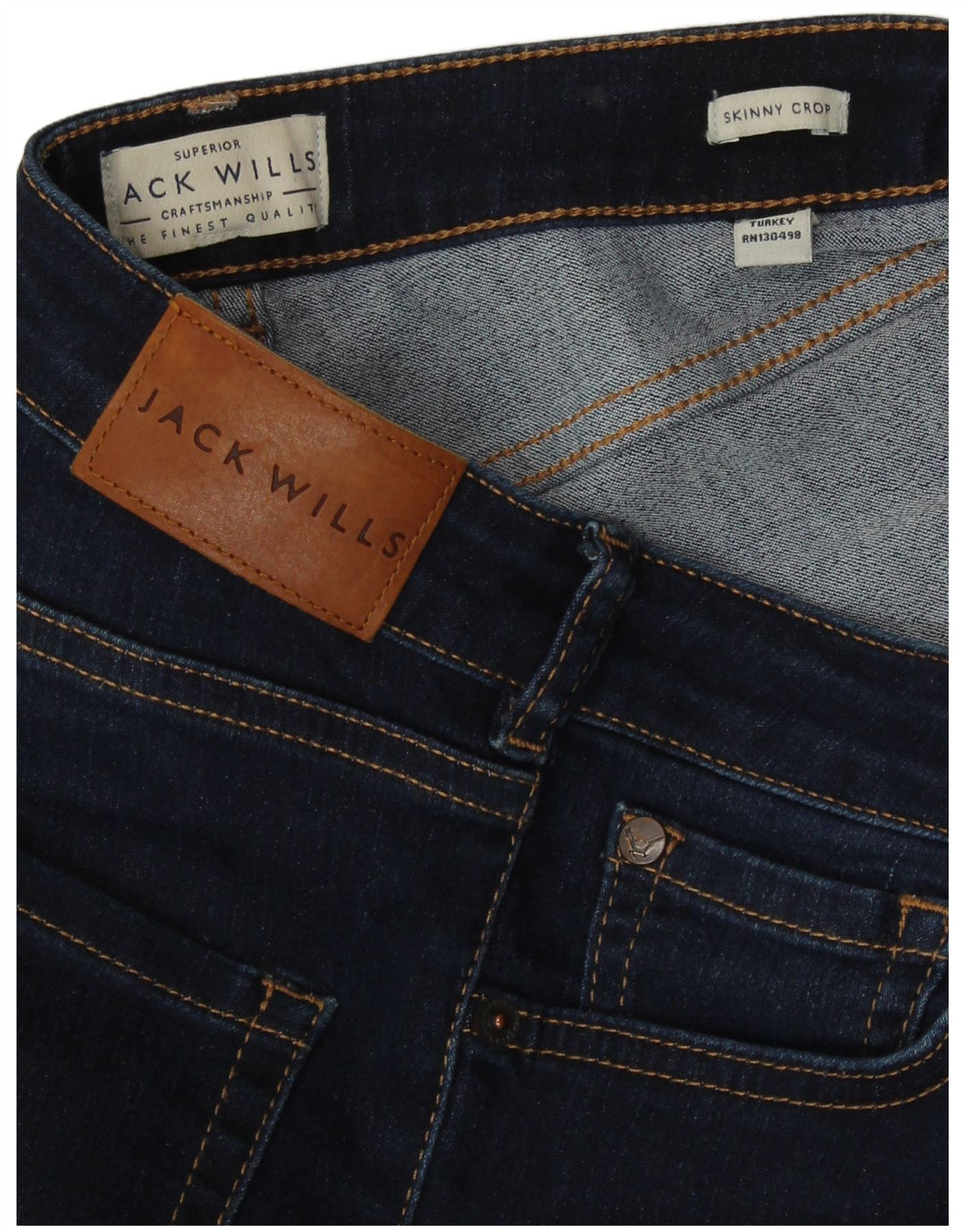 JACK WILLS Γυναικείο Crop Skinny Jeans W27 L25 Navy Blue