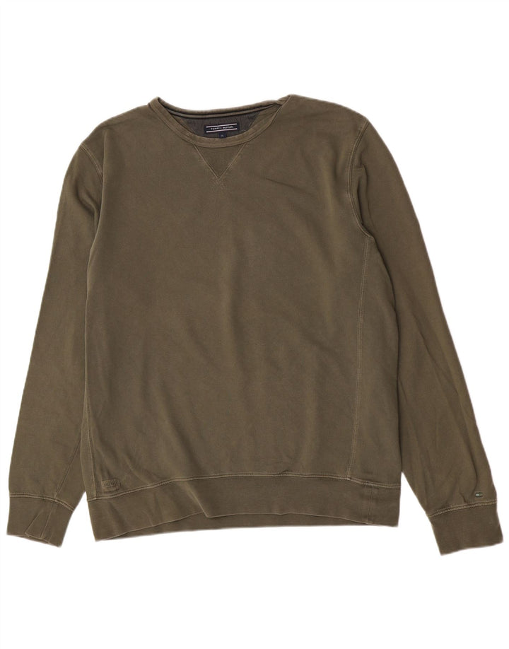 Ανδρικό φούτερ Tommy Hilfiger Jumper XL Khaki Cotton