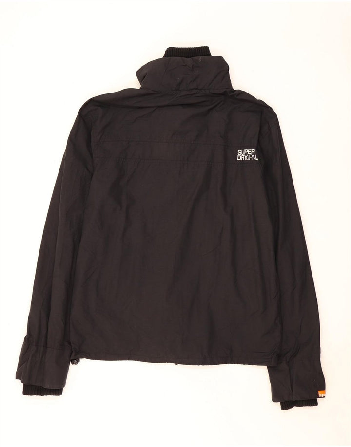 Superdry Ανδρικό γραφικό μπουφάν βροχής UK 44 2XL Μαύρο Πολυεστέρας