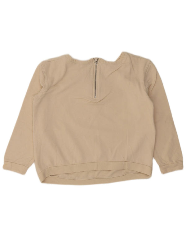 Liu Jo Γυναικεία φούτερ Crop Jumper UK 14 Medium Off White Floral βαμβακερό