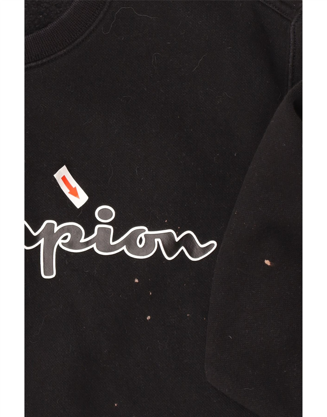 Ανδρικό γραφικό φούτερ Champion Jumper XS Μαύρο βαμβακερό