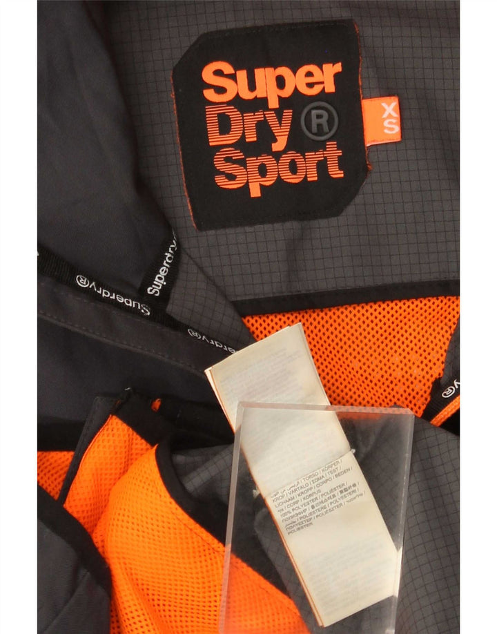 Ανδρικό μπουφάν βροχής με κουκούλα Superdry UK 34 XS Grey Polyester