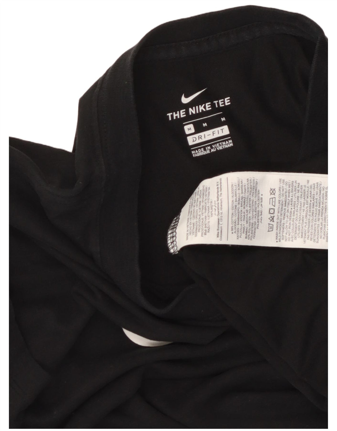 Γυναικείο γραφικό μπλουζάκι Nike Dri Fit Top 14 μεσαίο μαύρο βαμβακερό