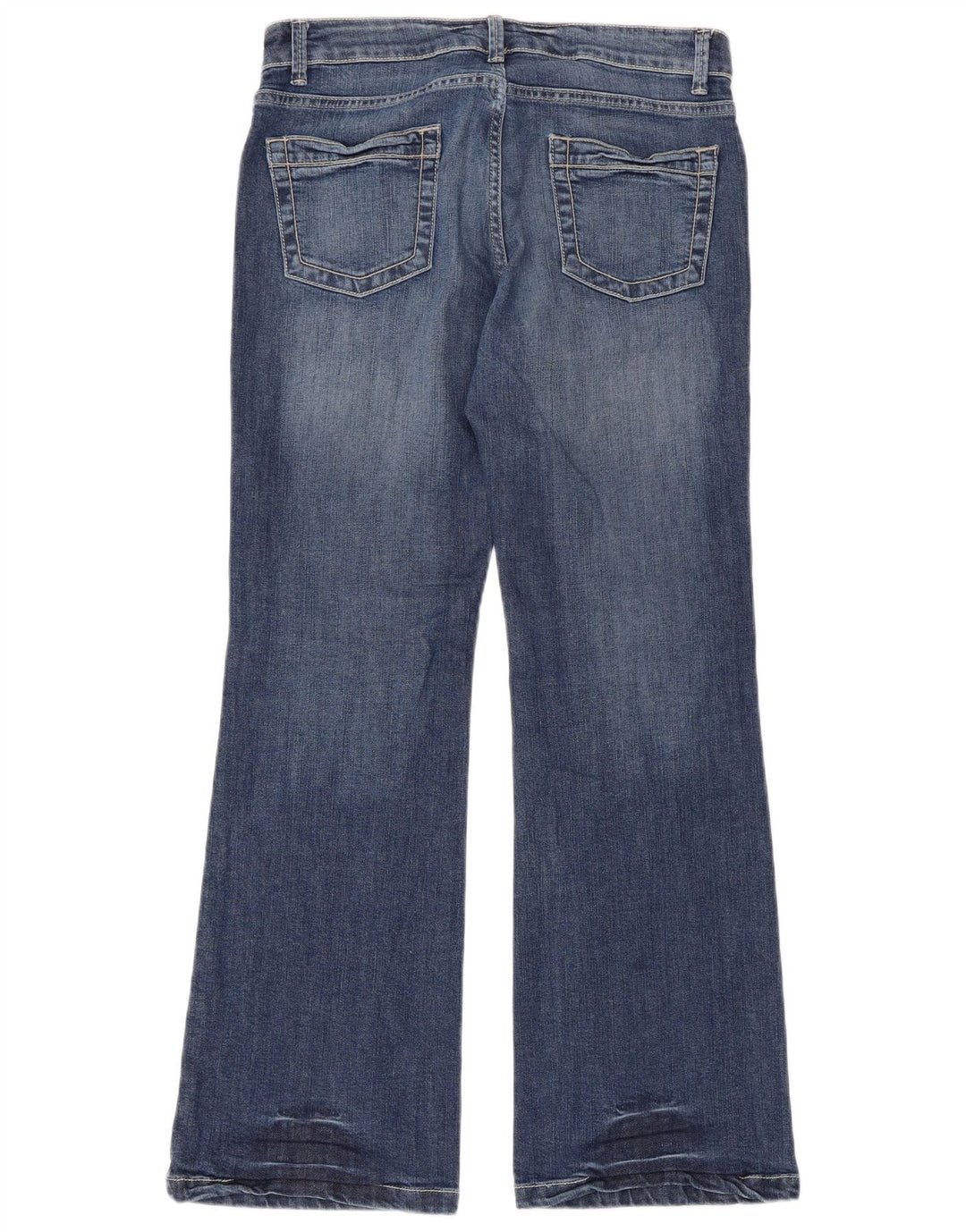 Marks & Spencer Γυναικεία Bootcut Jeans UK 12 Medium W33 L30 Blue Cotton