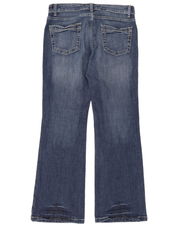 Marks & Spencer Γυναικεία Bootcut Jeans UK 12 Medium W33 L30 Blue Cotton
