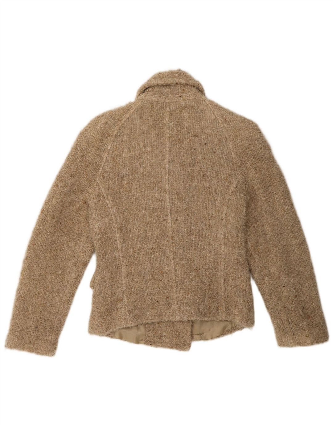 Roman's γυναικείο παλτό μπιζελιού UK 10 Small Beige Flecked Wool