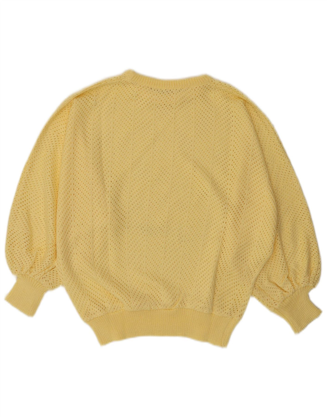 Γυναικείο πουλόβερ με λαιμόκοψη VINTAGE UK 14 Medium Yellow