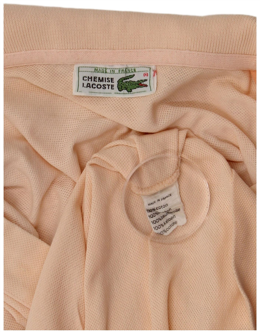 Ανδρικό πουκάμισο πόλο Lacoste, μεγάλο πορτοκαλί βαμβακερό