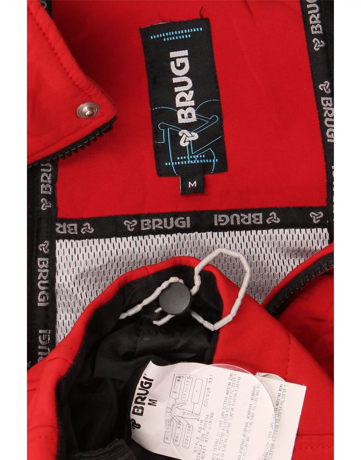 BRUGI Ανδρικό Ανεμοδράστη Μπουφάν UK 38 Μεσαίο Κόκκινο Πολυεστέρας
