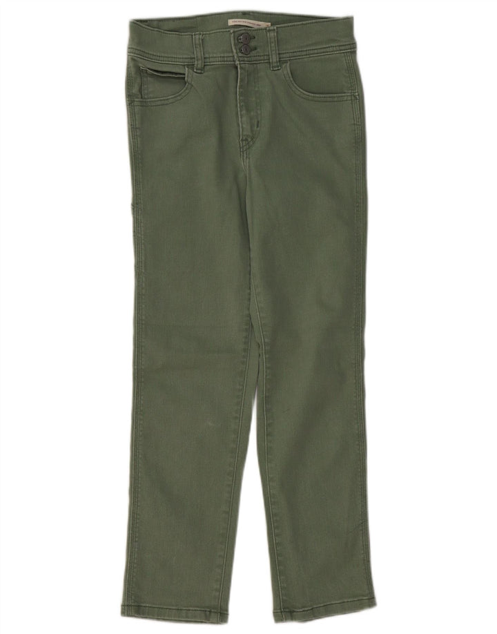 LEVI'S Γυναικείο 724 Crop ψηλό ίσιο τζιν W25 L25 πράσινο βαμβακερό