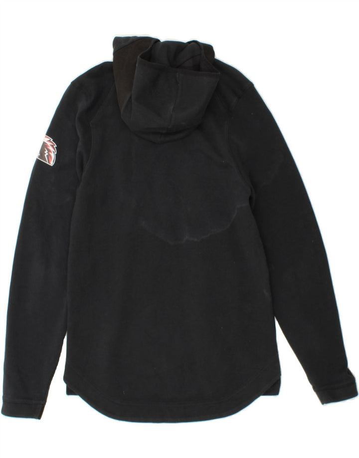 NIKE Mens Zip Hoodie Sweater Small Black Cotton Vintage Nike and Second-Hand Nike from Messina Hembry 