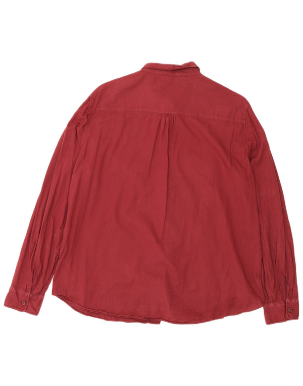 Massimo Dutti Γυναικείο πουκάμισο EU 44 XL Βαμβακερό μπορντό
