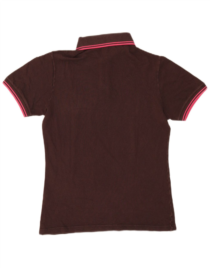 Fred Perry Ανδρικό πουκάμισο Polo Μικρό καφέ βαμβακερό